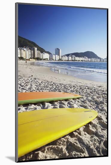 Copacabana Beach, Rio de Janeiro, Brazil, South America-Ian Trower-Mounted Photographic Print