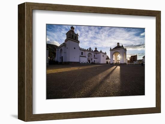 Copacabana Cathedral (Basilica of Our Lady of Copacabana) Sunset, Copacabana, Bolivia-Matthew Williams-Ellis-Framed Photographic Print