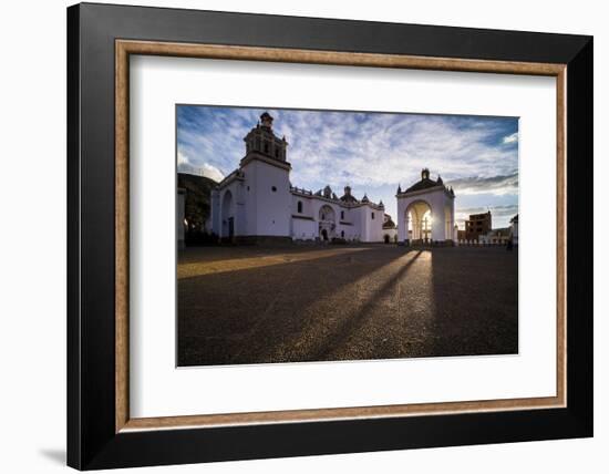 Copacabana Cathedral (Basilica of Our Lady of Copacabana) Sunset, Copacabana, Bolivia-Matthew Williams-Ellis-Framed Photographic Print