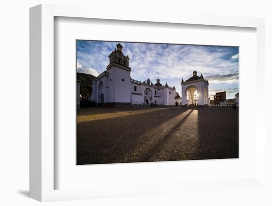 Copacabana Cathedral (Basilica of Our Lady of Copacabana) Sunset, Copacabana, Bolivia-Matthew Williams-Ellis-Framed Photographic Print