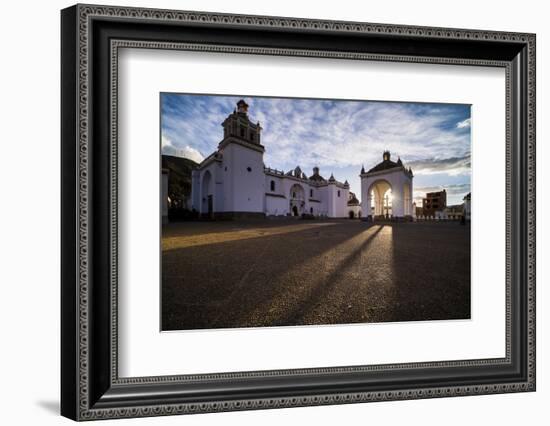 Copacabana Cathedral (Basilica of Our Lady of Copacabana) Sunset, Copacabana, Bolivia-Matthew Williams-Ellis-Framed Photographic Print