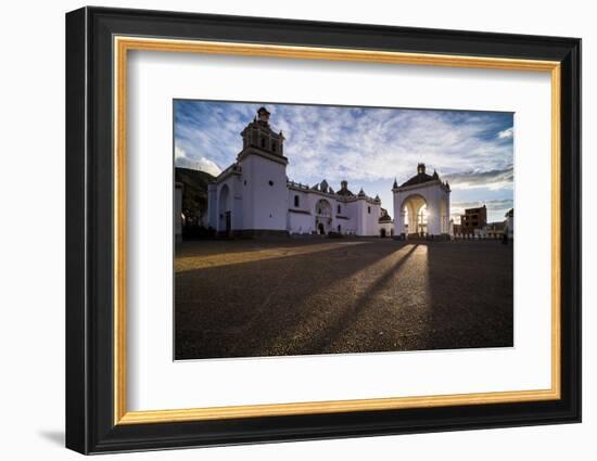 Copacabana Cathedral (Basilica of Our Lady of Copacabana) Sunset, Copacabana, Bolivia-Matthew Williams-Ellis-Framed Photographic Print