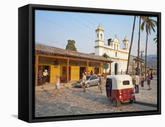 Copan Ruinas, Parque Central, Honduras-Jane Sweeney-Framed Premier Image Canvas