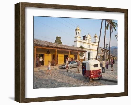 Copan Ruinas, Parque Central, Honduras-Jane Sweeney-Framed Photographic Print