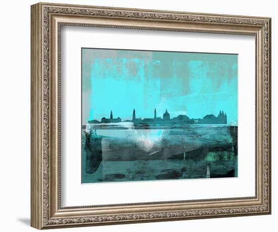 Copenhagen Abstract Skyline II-Emma Moore-Framed Art Print