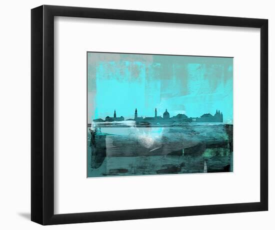 Copenhagen Abstract Skyline II-Emma Moore-Framed Art Print
