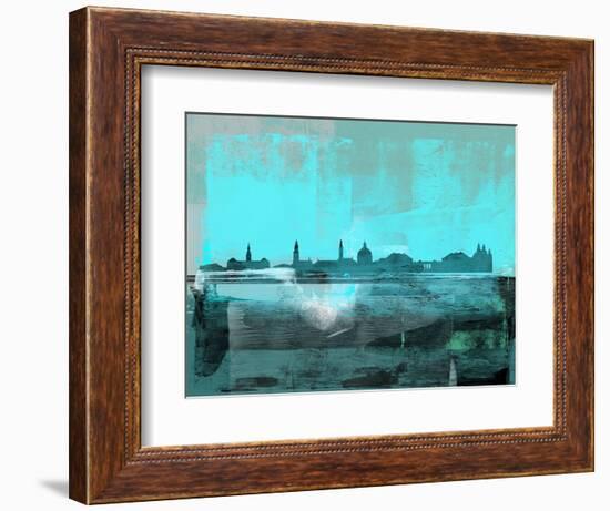 Copenhagen Abstract Skyline II-Emma Moore-Framed Art Print