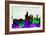 Copenhagen City Skyline-NaxArt-Framed Art Print