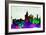 Copenhagen City Skyline-NaxArt-Framed Art Print