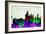 Copenhagen City Skyline-NaxArt-Framed Art Print