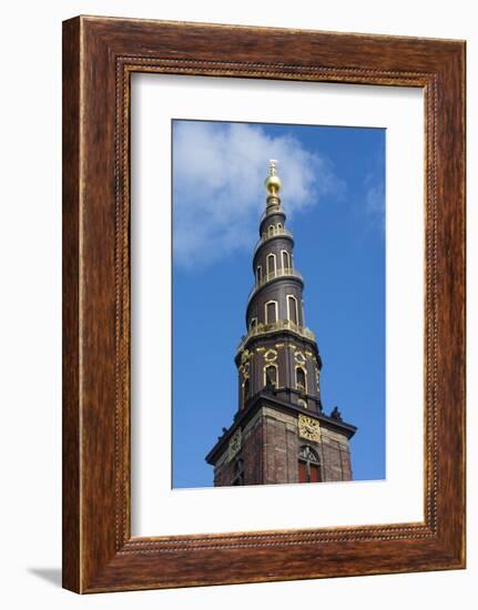 Copenhagen, Denmark, St Annes Church of Our Savior with Steeple-Bill Bachmann-Framed Photographic Print
