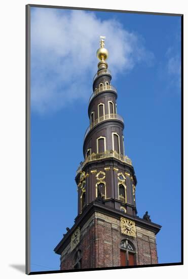 Copenhagen, Denmark, St Annes Church of Our Savior with Steeple-Bill Bachmann-Mounted Photographic Print