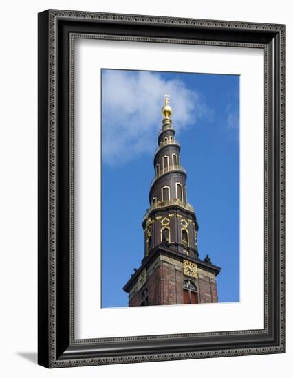 Copenhagen, Denmark, St Annes Church of Our Savior with Steeple-Bill Bachmann-Framed Photographic Print