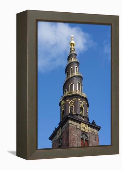 Copenhagen, Denmark, St Annes Church of Our Savior with Steeple-Bill Bachmann-Framed Premier Image Canvas