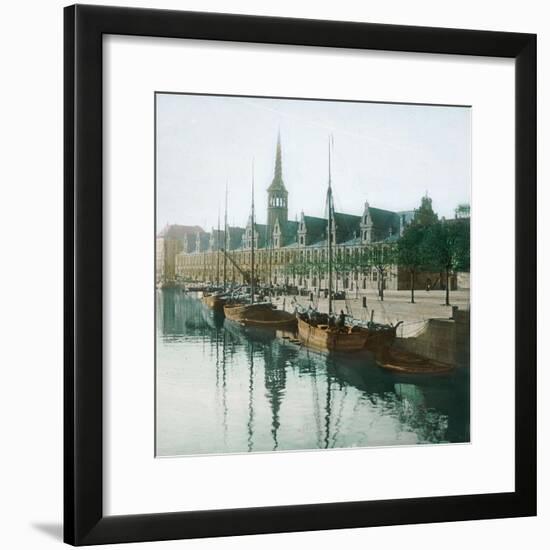 Copenhagen, Denmark, the Stock Exchange-Leon, Levy et Fils-Framed Photographic Print