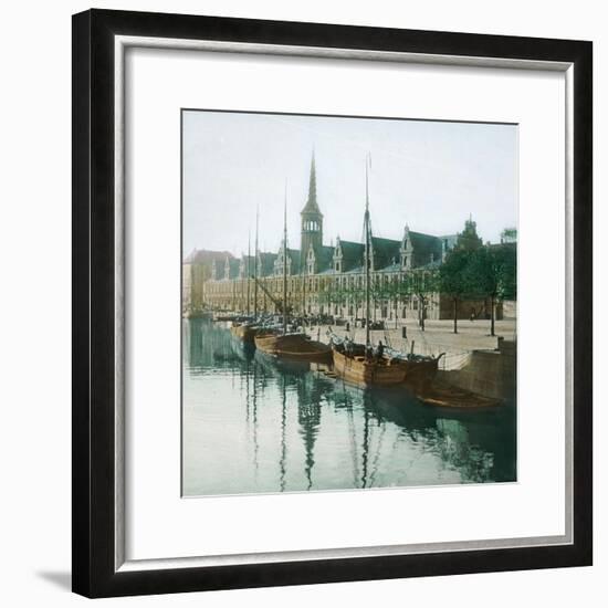 Copenhagen, Denmark, the Stock Exchange-Leon, Levy et Fils-Framed Photographic Print