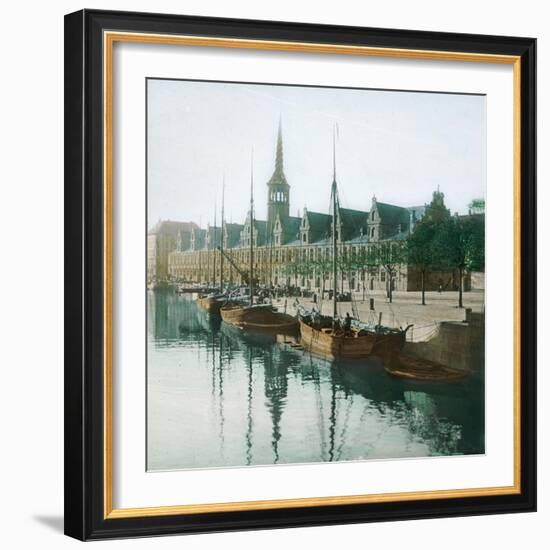 Copenhagen, Denmark, the Stock Exchange-Leon, Levy et Fils-Framed Photographic Print