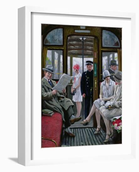 Copenhagen Tram-Paul Fischer-Framed Giclee Print