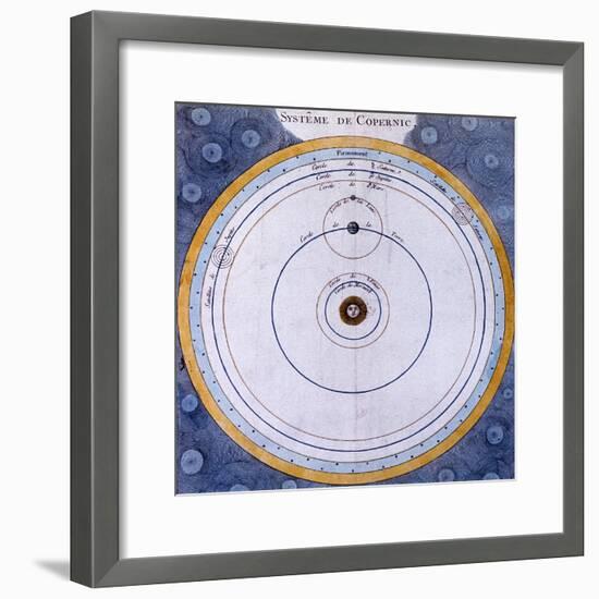 Copernican (Heliocentric/Sun-Centre) System of the Universe, 1761-null-Framed Giclee Print