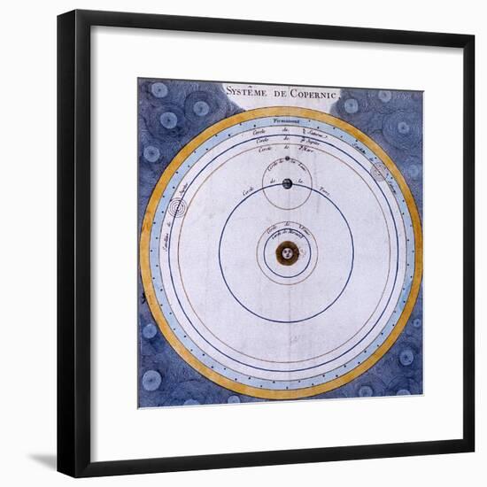 Copernican (Heliocentric/Sun-Centre) System of the Universe, 1761-null-Framed Giclee Print