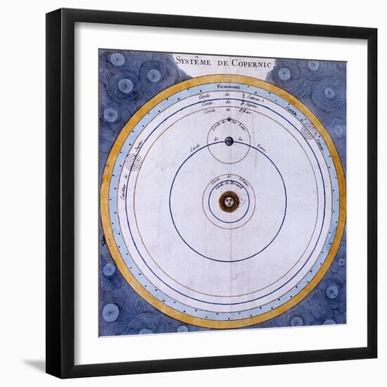 Copernican (Heliocentric/Sun-Centre) System of the Universe, 1761-null-Framed Giclee Print