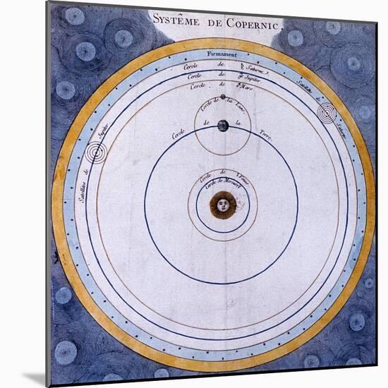 Copernican (Heliocentric/Sun-Centre) System of the Universe, 1761-null-Mounted Giclee Print
