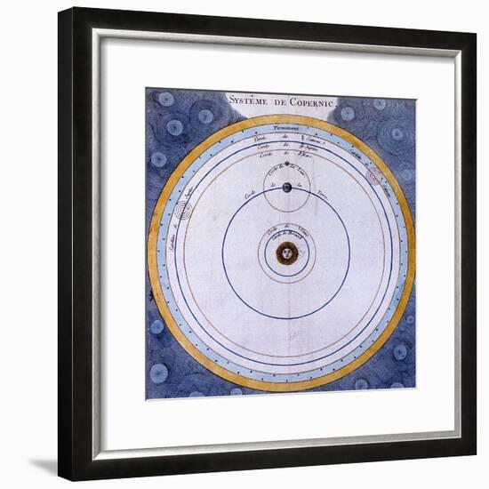 Copernican (Heliocentric/Sun-Centre) System of the Universe, 1761-null-Framed Giclee Print