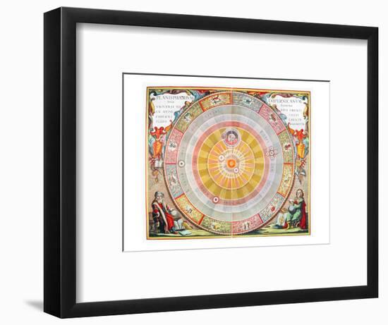 Copernican Universe, 1660-Andreas Cellarius-Framed Premium Giclee Print