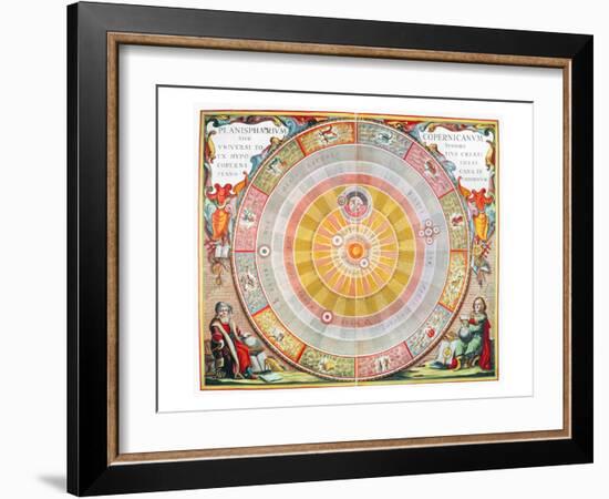 Copernican Universe, 1660-Andreas Cellarius-Framed Giclee Print