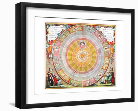 Copernican Universe, 1660-Andreas Cellarius-Framed Giclee Print