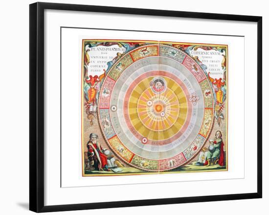 Copernican Universe, 1660-Andreas Cellarius-Framed Giclee Print