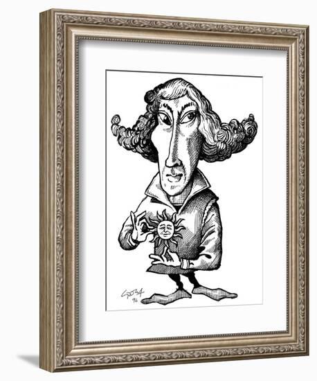 Copernicus, Caricature-Gary Gastrolab-Framed Photographic Print