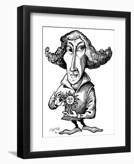 Copernicus, Caricature-Gary Gastrolab-Framed Photographic Print