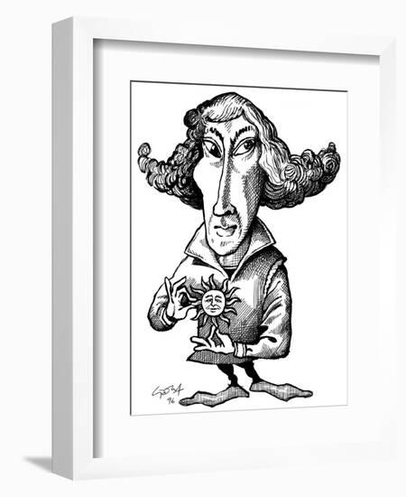 Copernicus, Caricature-Gary Gastrolab-Framed Photographic Print