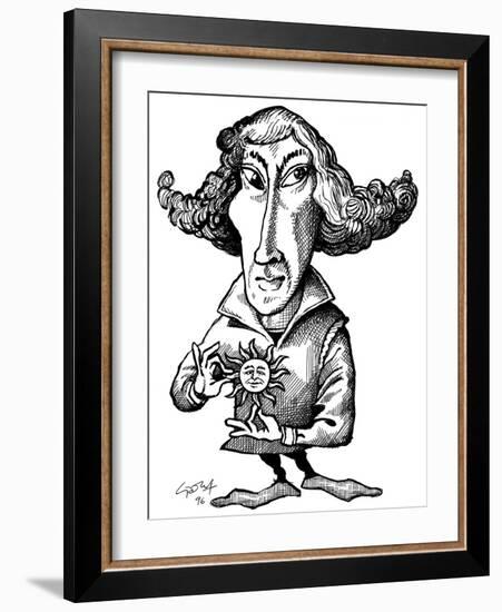 Copernicus, Caricature-Gary Gastrolab-Framed Photographic Print