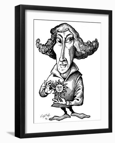 Copernicus, Caricature-Gary Gastrolab-Framed Photographic Print