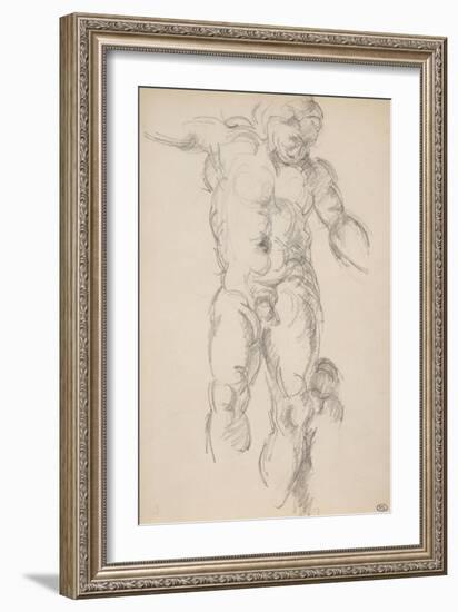 Copie d'aprés l'antique : satyre avec des cymbales-Paul Cézanne-Framed Giclee Print