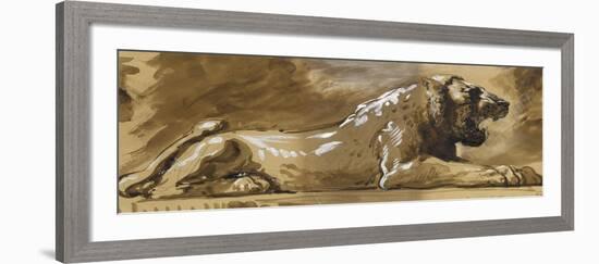 Copie d'après un lion-Gustave Moreau-Framed Giclee Print