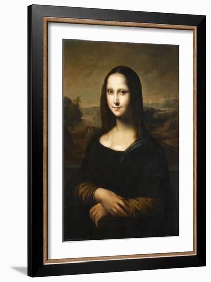 Copie de la Joconde de Leonard de Vinci-Léonard de Vinci-Framed Giclee Print