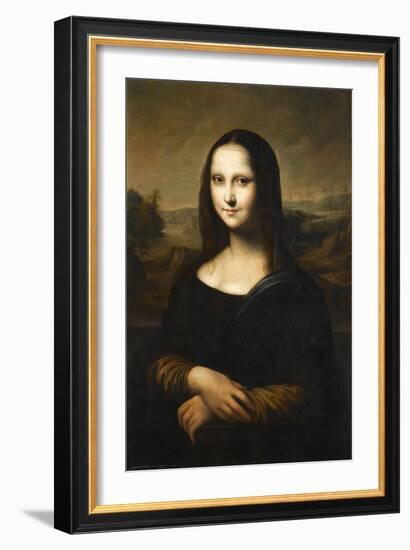 Copie de la Joconde de Leonard de Vinci-Léonard de Vinci-Framed Giclee Print