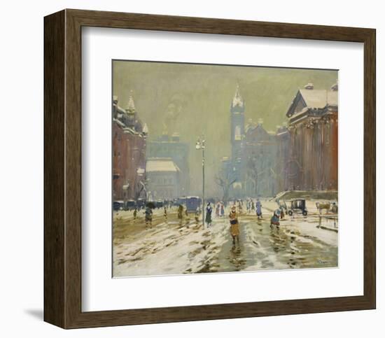 Copley Square, Boston, about 1908-Arthur Clifton Goodwin-Framed Art Print