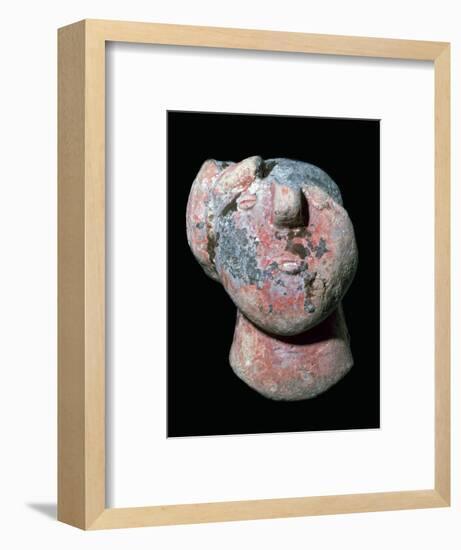 Copper age pottery head. Artist: Unknown-Unknown-Framed Giclee Print