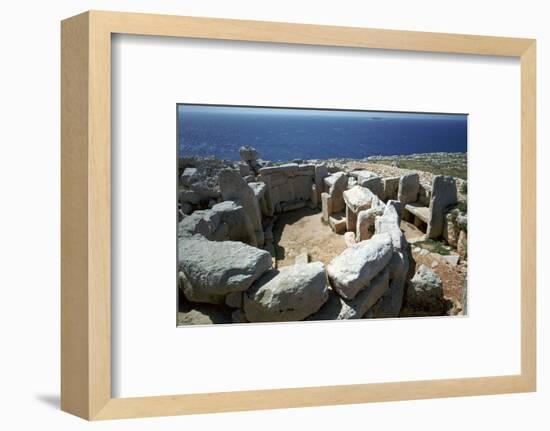 Copper Age temple at Mnajdra in Malta. Artist: Unknown-Unknown-Framed Photographic Print