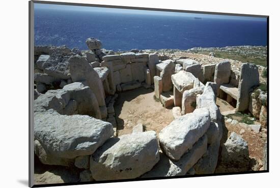 Copper Age temple at Mnajdra in Malta. Artist: Unknown-Unknown-Mounted Photographic Print