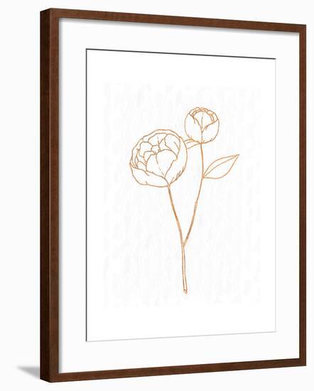 Copper Botanical 1-Kimberly Allen-Framed Art Print