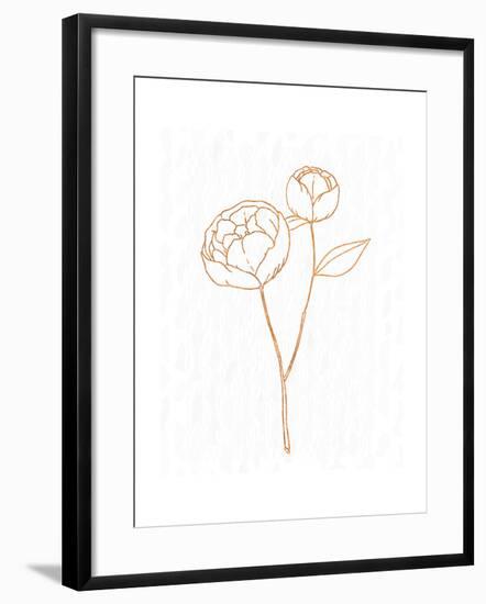 Copper Botanical 1-Kimberly Allen-Framed Art Print