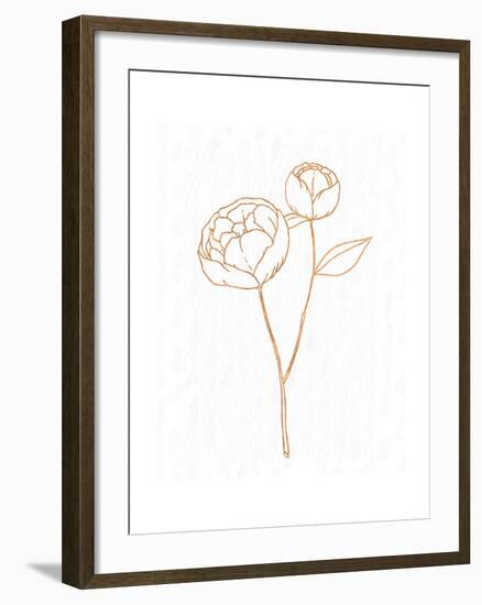 Copper Botanical 1-Kimberly Allen-Framed Art Print