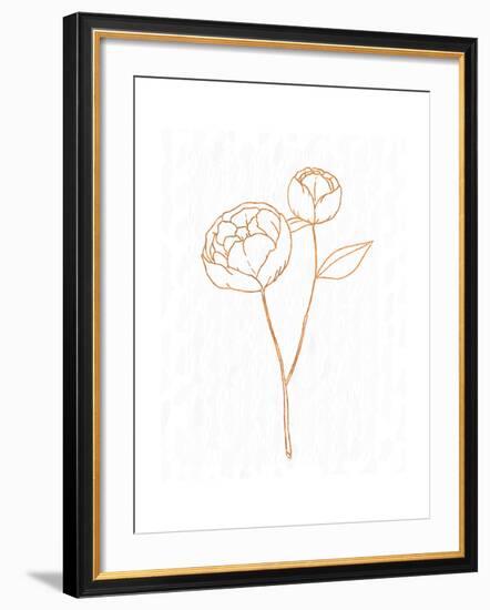 Copper Botanical 1-Kimberly Allen-Framed Art Print