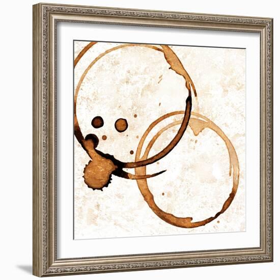 Copper Circles 1-Kimberly Allen-Framed Art Print