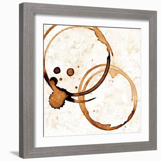 Copper Circles 1-Kimberly Allen-Framed Art Print